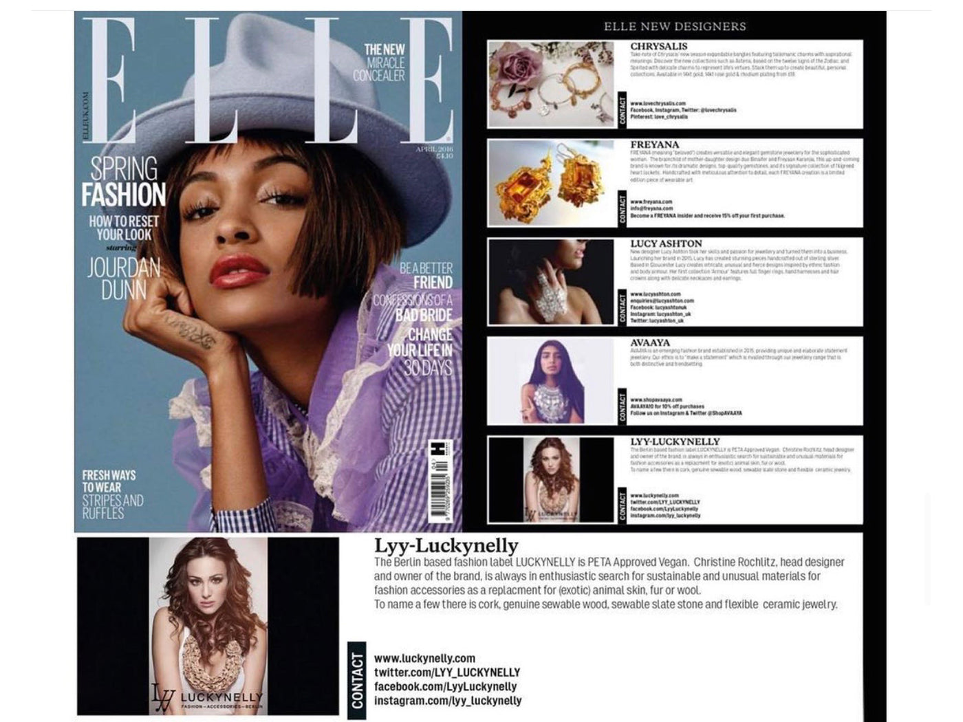 featured in British elle