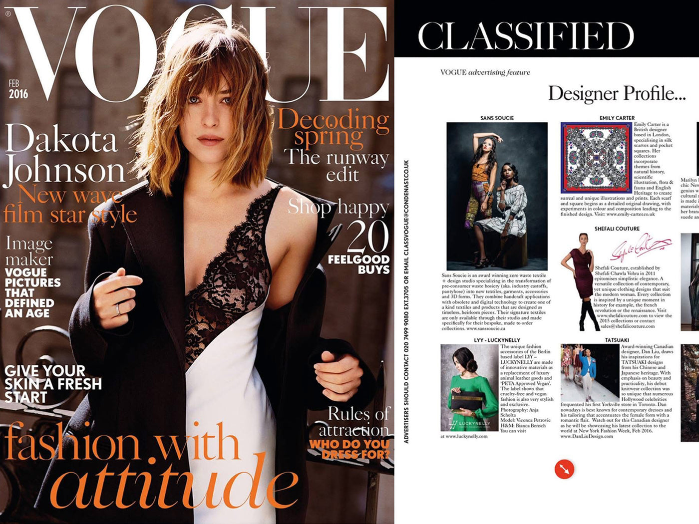 FIRST FEATURE IN VOGUE
