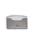 LN Cardholder – Croco Silver / Navy Edge