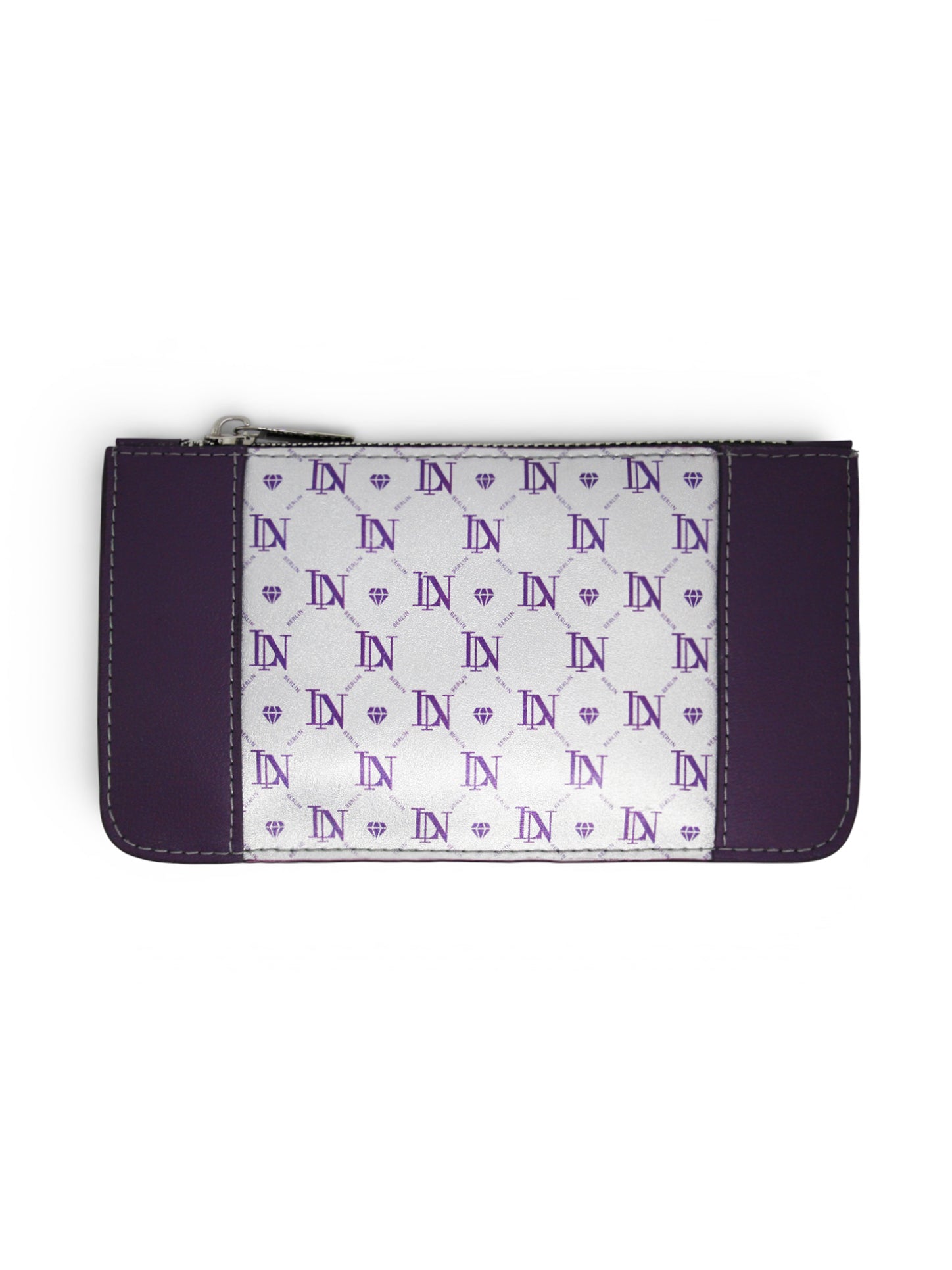 LN Zip Wallet – Monogram / Silver
