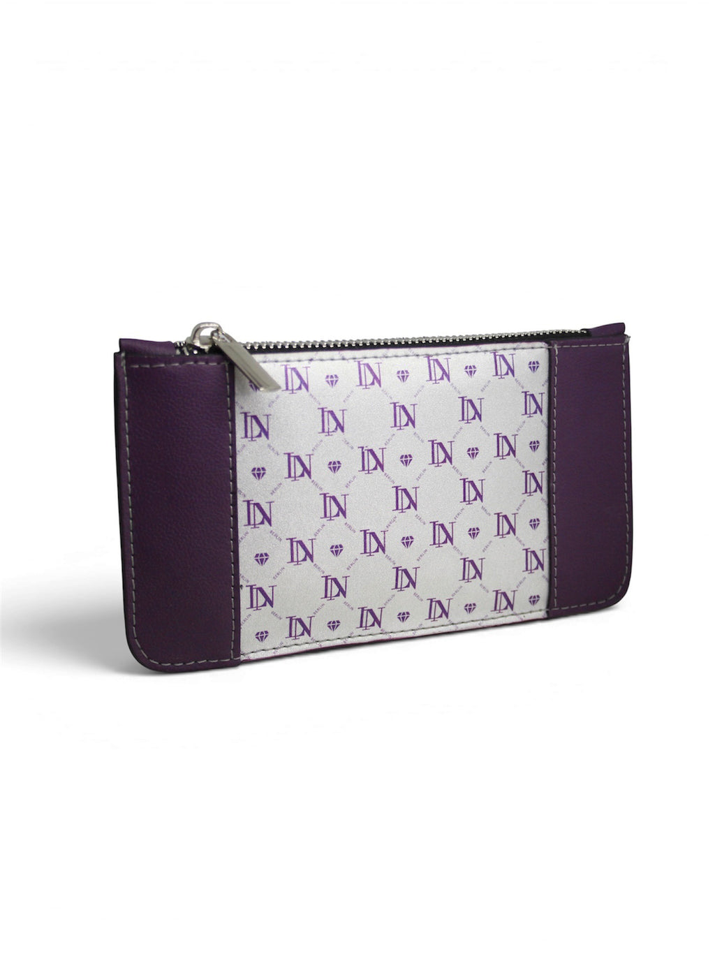LN Zip Wallet – Monogram / Silver