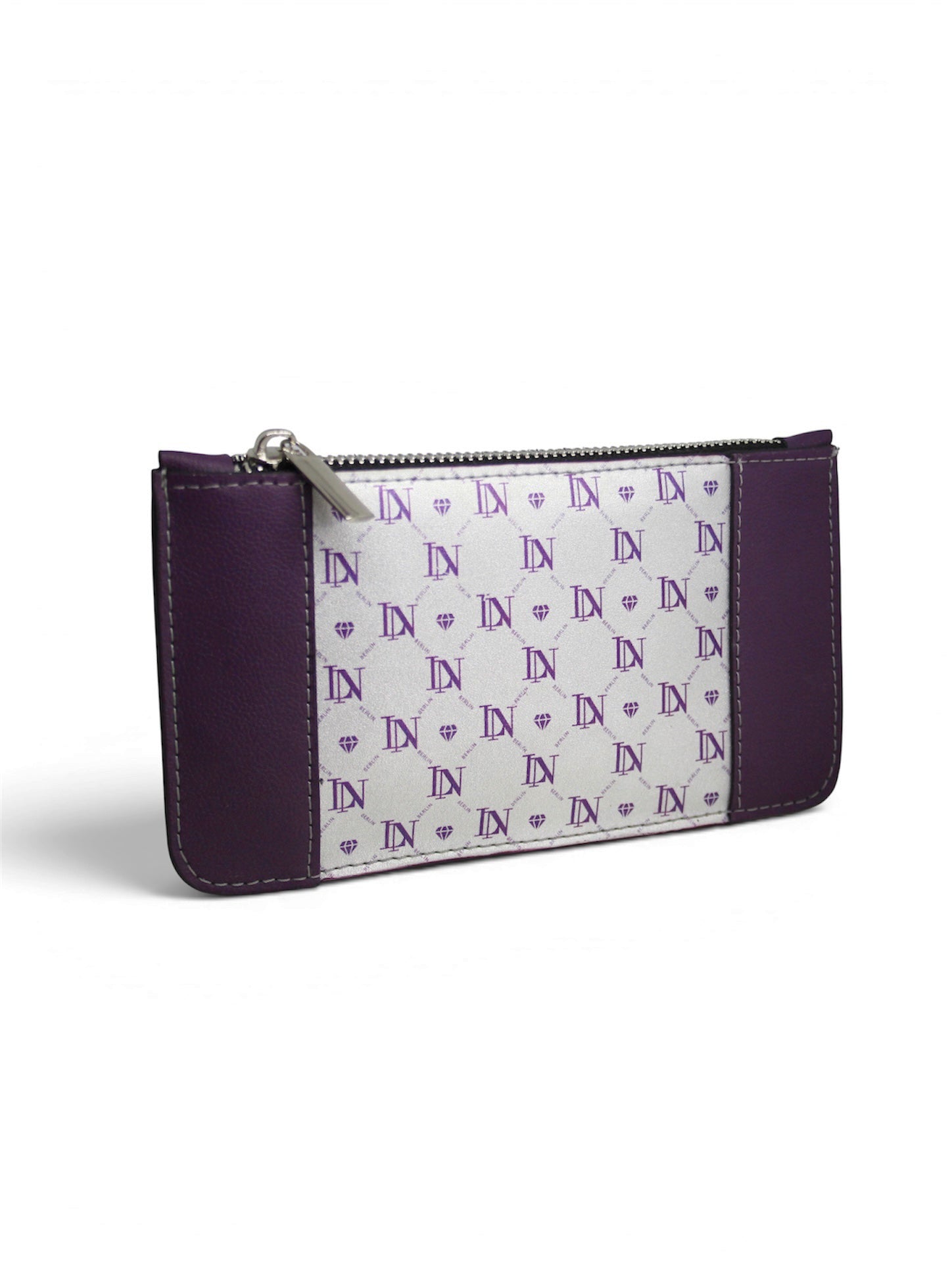 LN Zip Wallet – Monogram / Silver