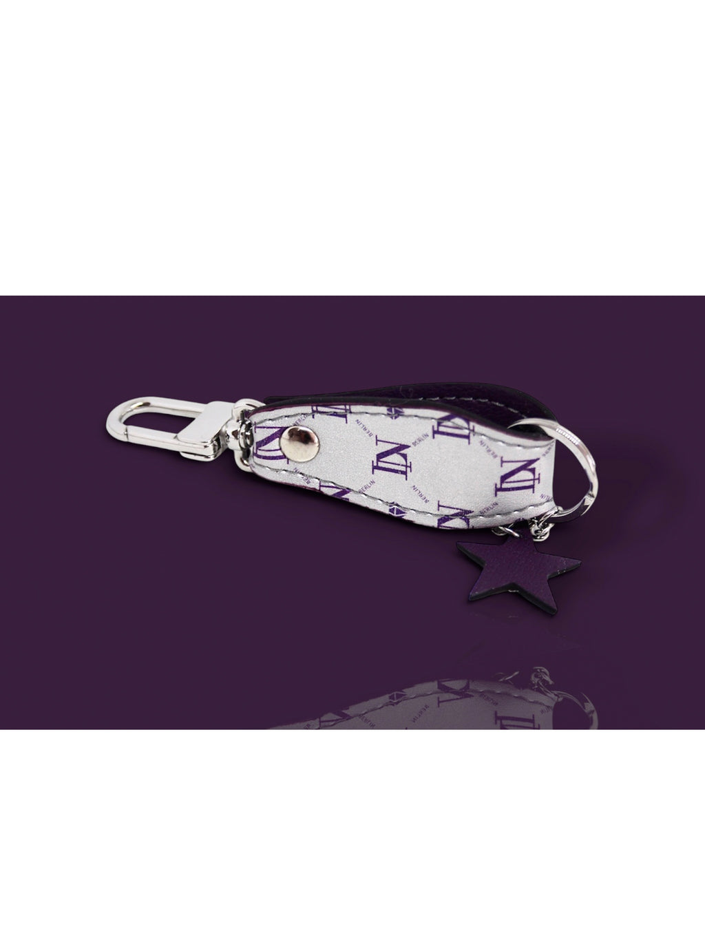 LN Key Ring – Signature Monogram / Silver