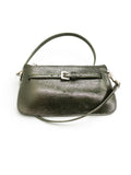Noa – Glossy Burnt Olive Clutch