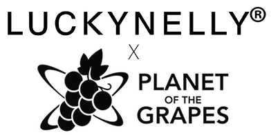 Planet of the Grapes x LUCKYNELLY logo