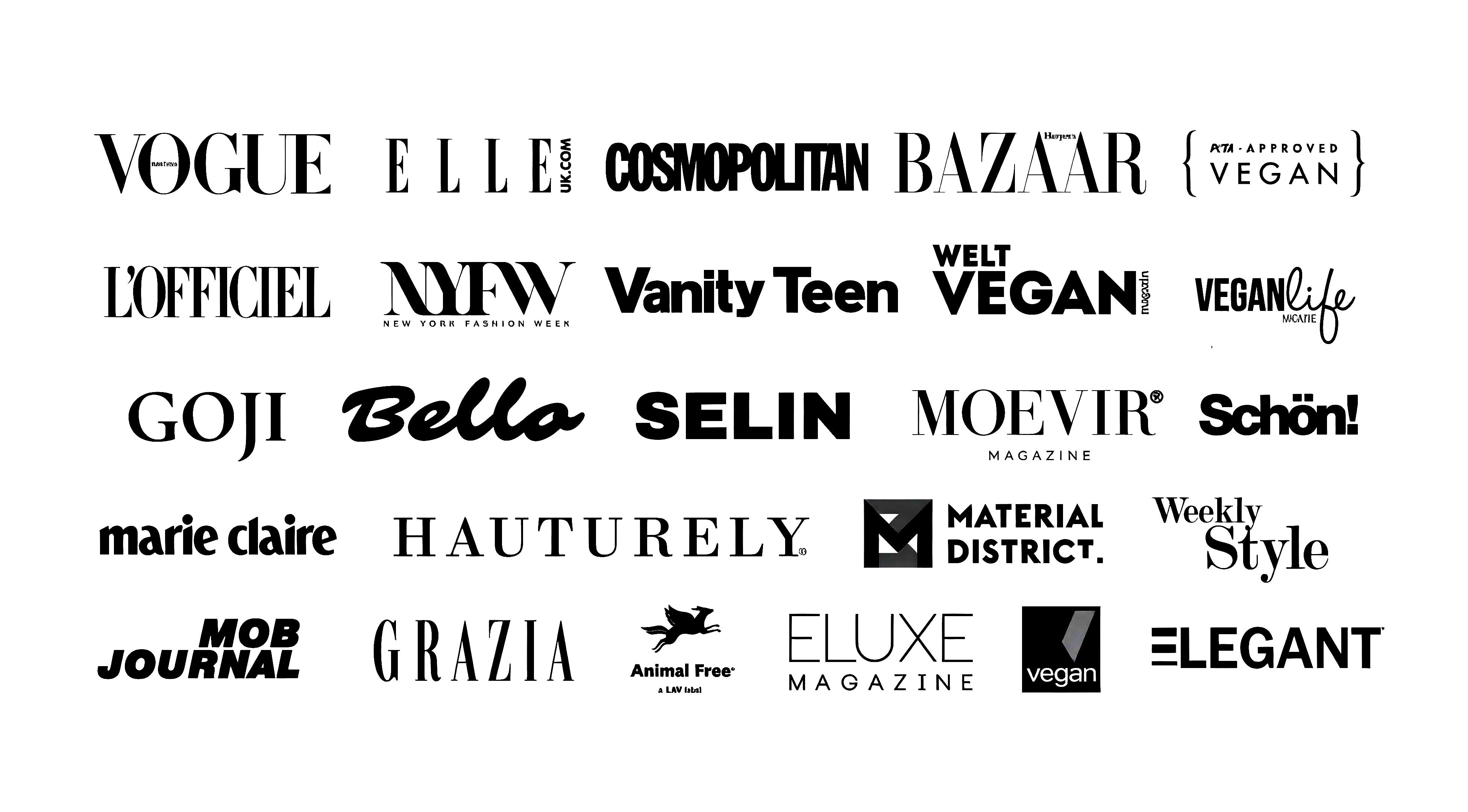 International publications, fashion events and organisations featuring LUCKYNELLY
