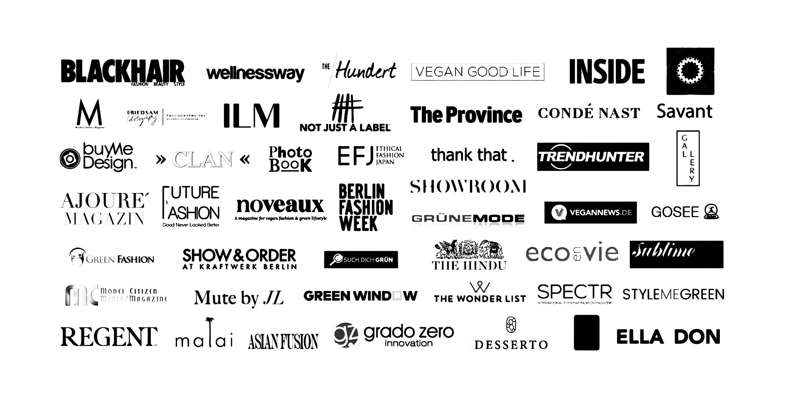 International press, exhibitions and industry partners featuring LUCKYNELLY
