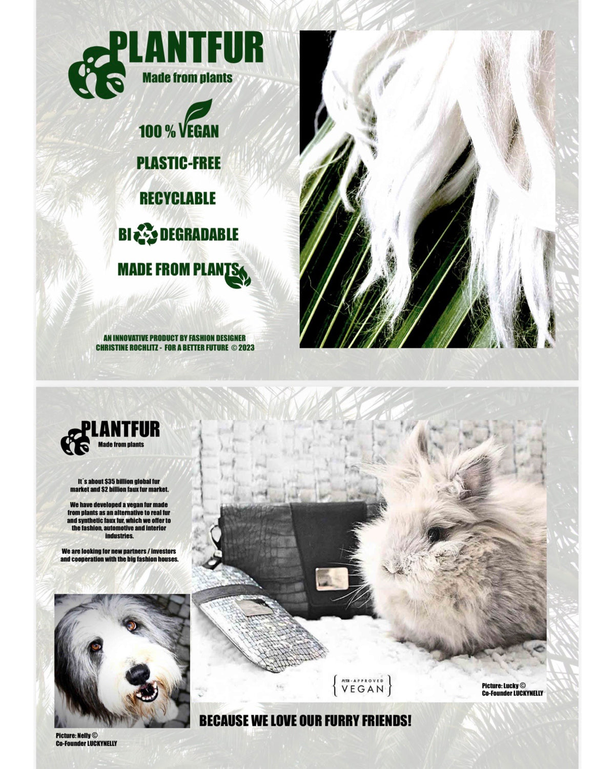 LUCKYNELLY PLANTFUR material