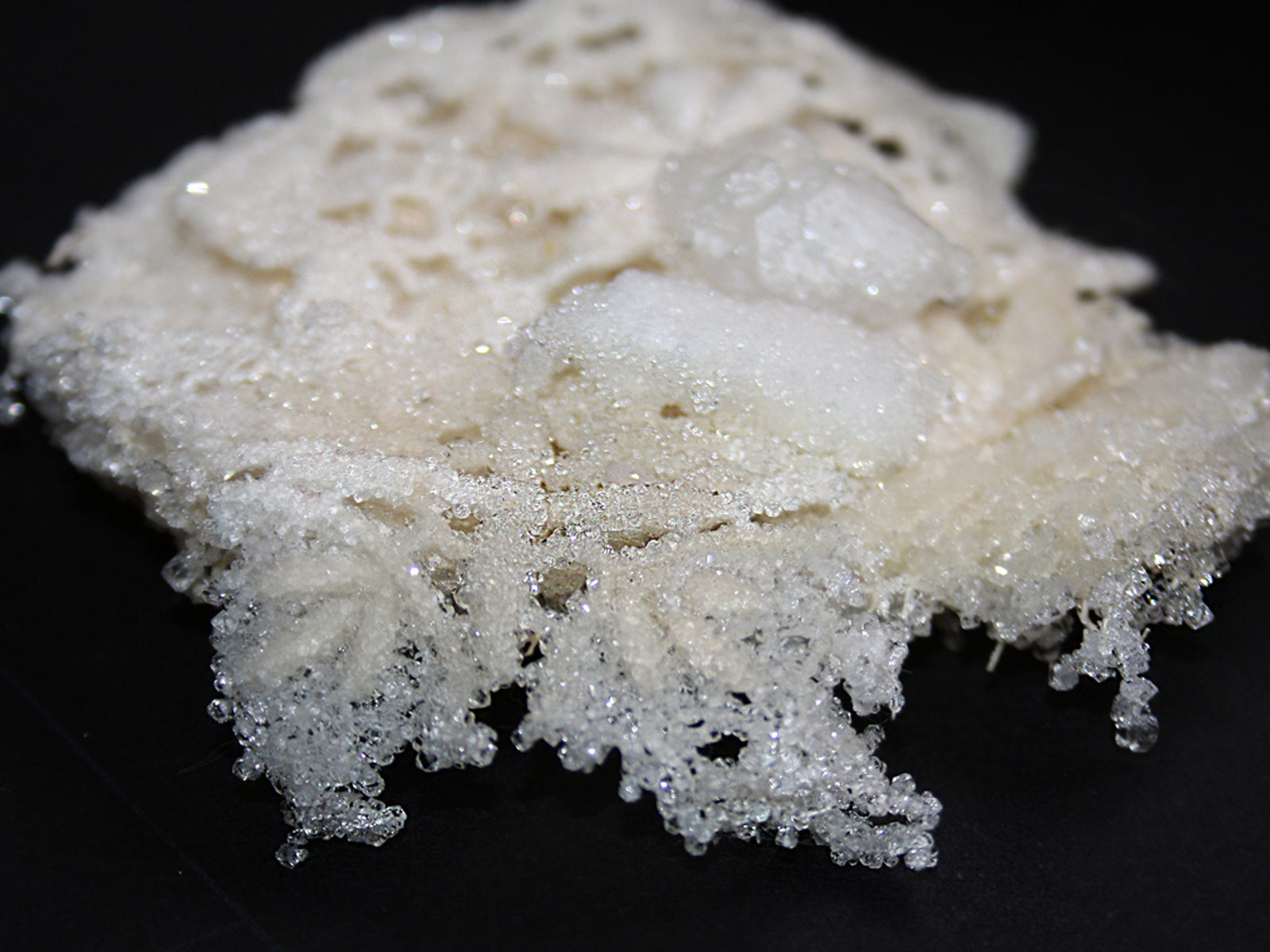 LUCKYNELLY Salt Project crystallized fabric material experiment